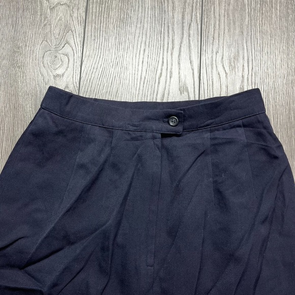 BROOKS BROTHERS Pencil Skirt Blue Wool Size 8 USA Made Vintage 28 - Picture 2 of 9